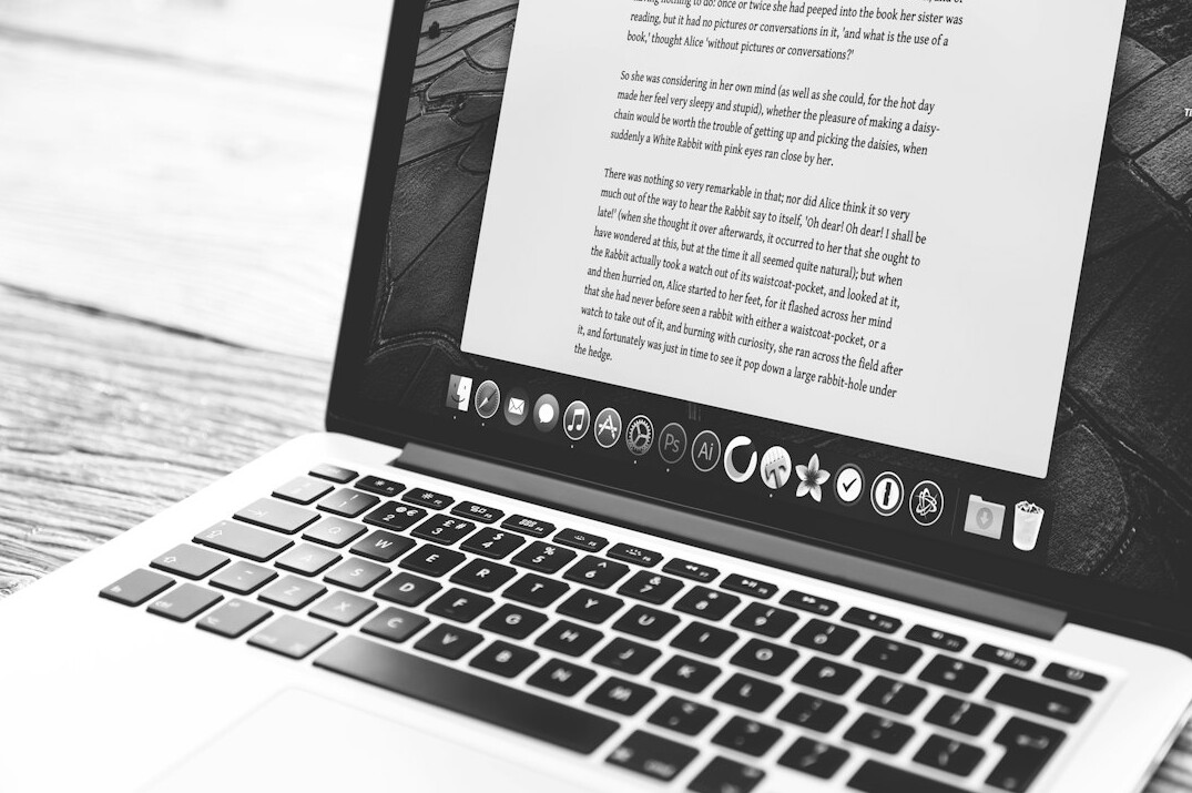 writer editing manuscript