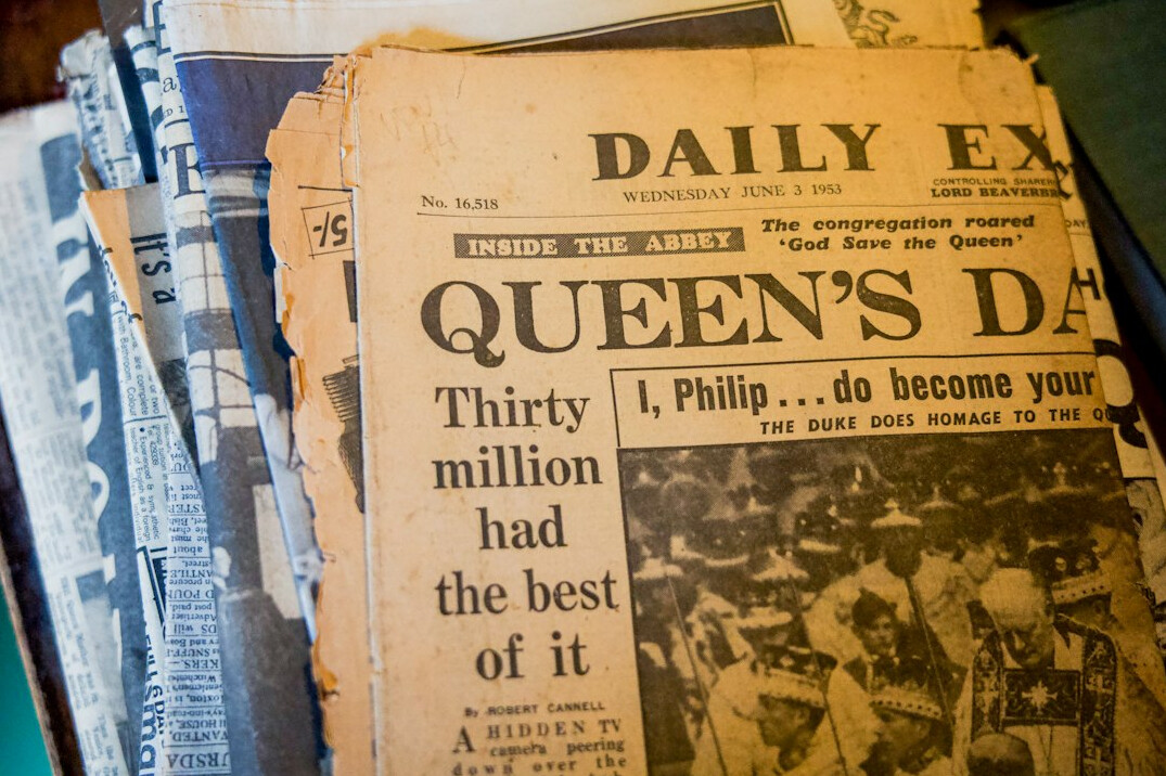 old newspaper headlines mystery